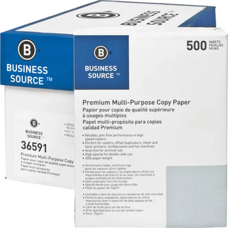 Business Source 36591PL Premium Multipurpose Copy Paper