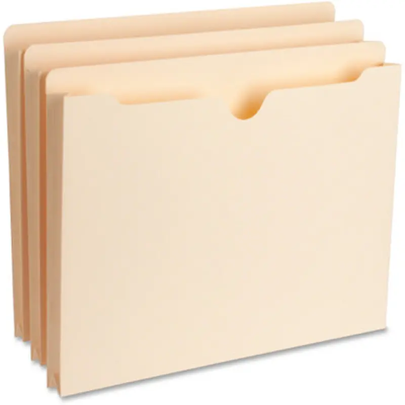 Business Source 65797 1&quot Expansion Heavyweight File Pockets