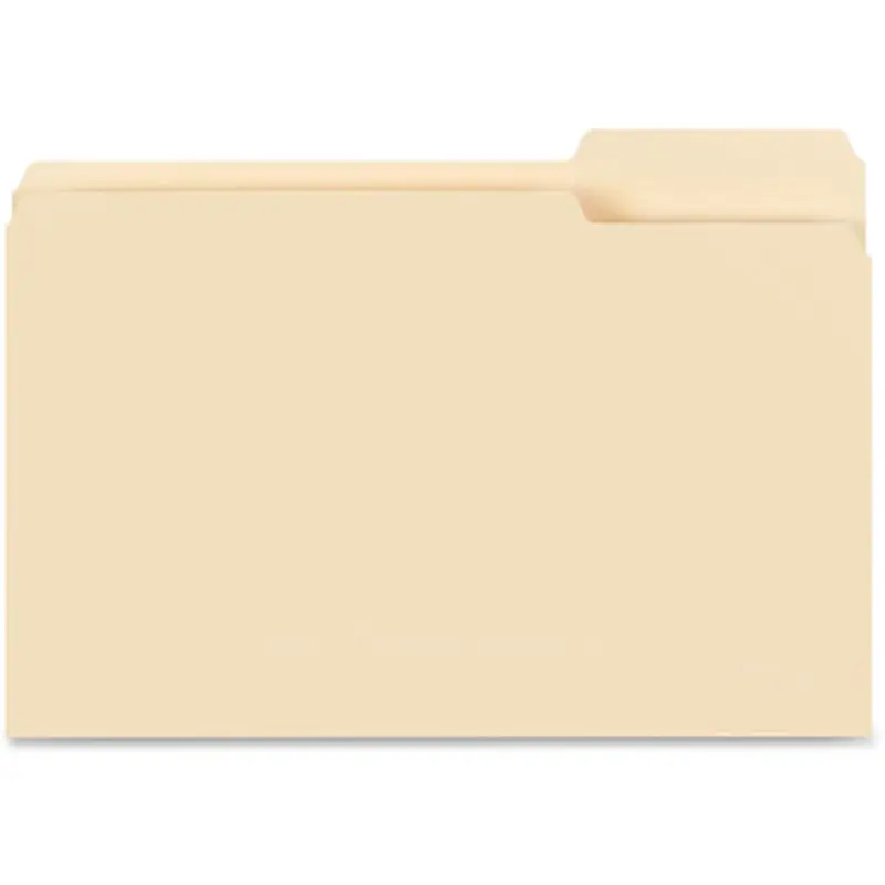 Business Source 99723 1/3-cut Tab Legal Manila File Folders