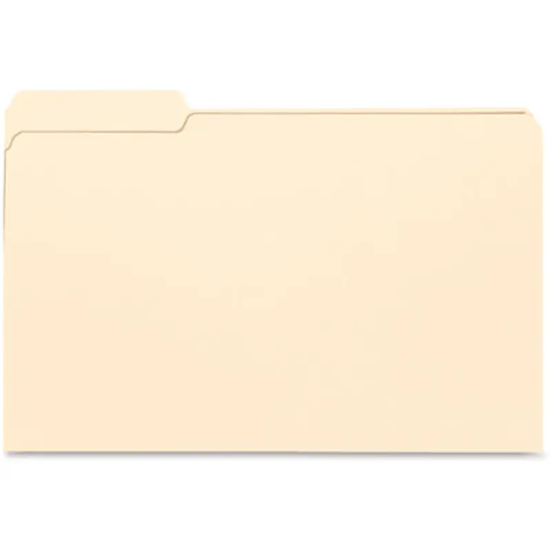 Business Source 99724 1/3-cut Tab Legal Manila File Folders