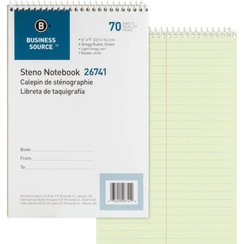 Business Source 26741 Steno Notebook