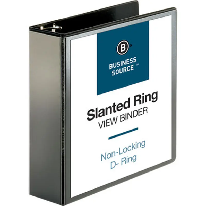 Business Source 28449 Basic D-Ring View Binders