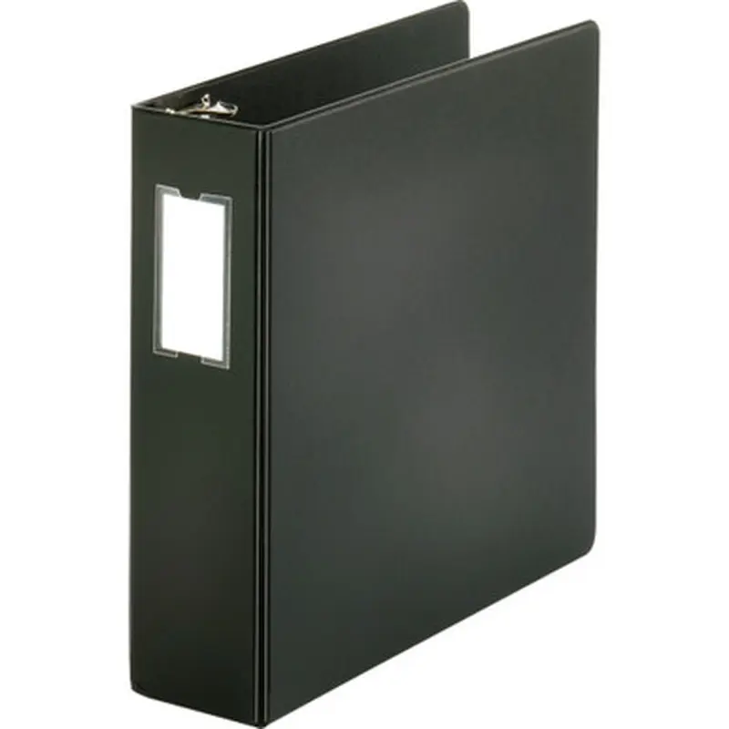 Business Source 28562 Basic Round Ring Binder w/Label Holder
