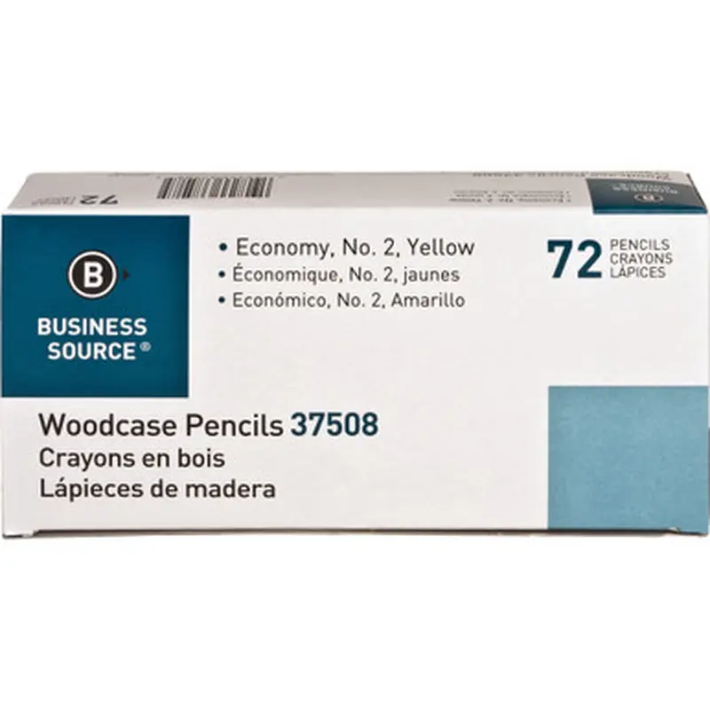 Business Source 37508 Woodcase No. 2 Pencils