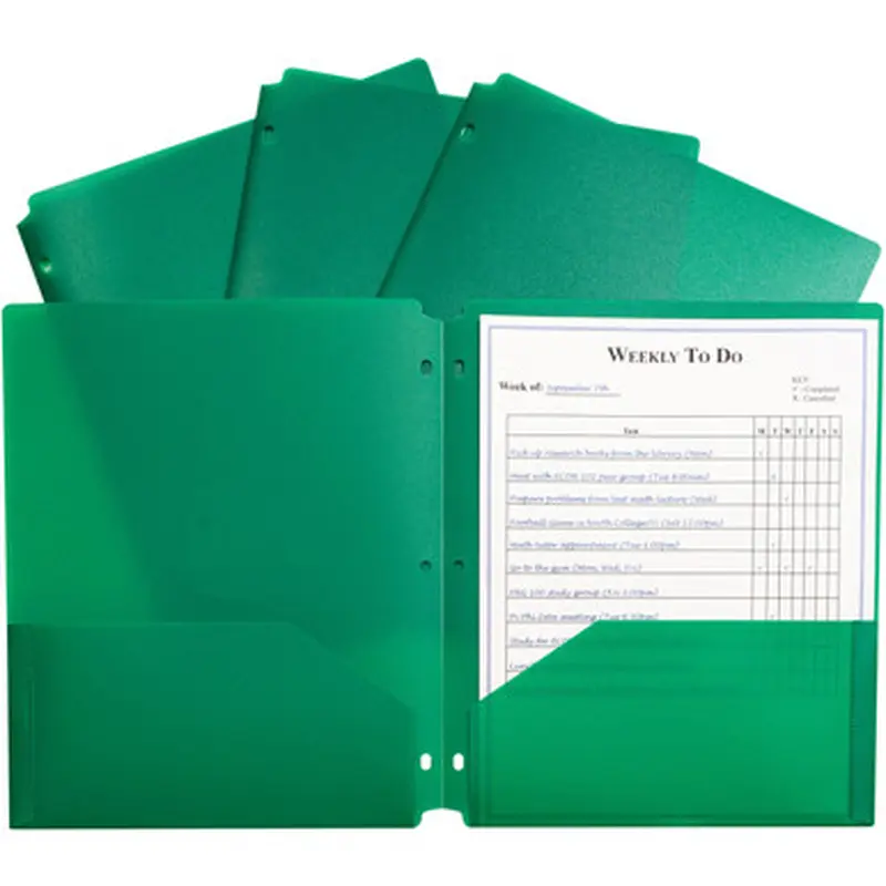 C-Line 33933 2-pocket Heavyweight Poly Portfolio Pocket