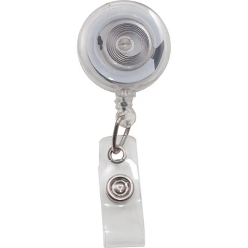 Advantus 75473 Translucent Retractable ID Card Reel with Snaps