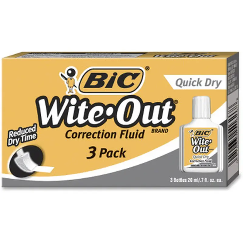 BIC WOFQD324 Wite-Out Quick Dry Correction Fluid