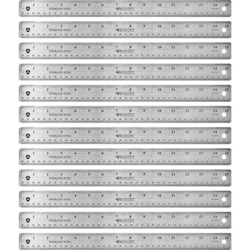 Westcott 10416BX Stainless Steel Rulers