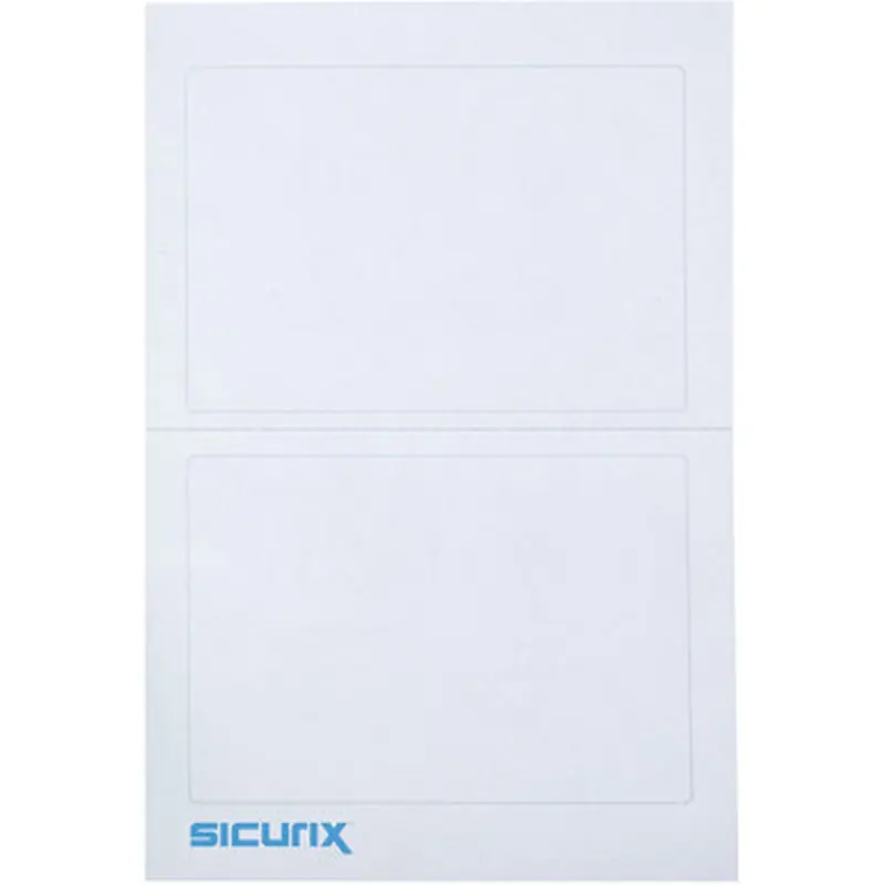 SICURIX 67641 Self-adhesive Visitor Badge