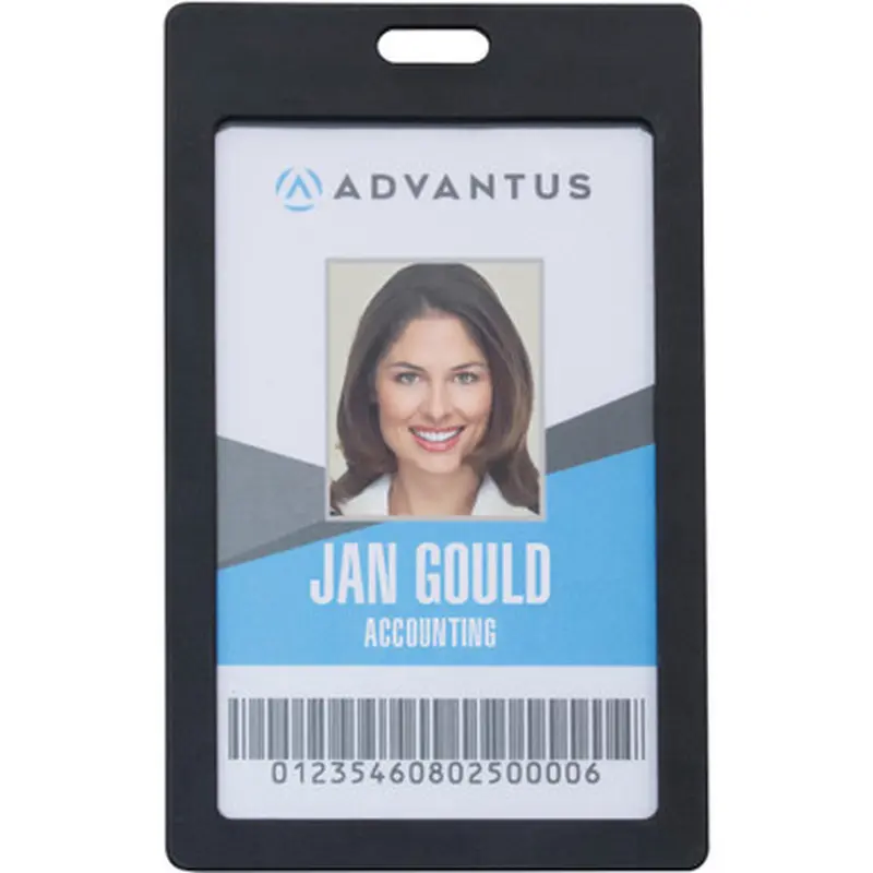 Advantus 97068 Vertical Rigid ID Badge Holder