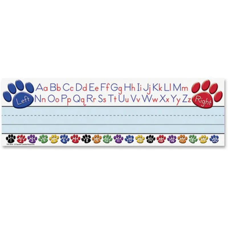 Teacher Created Resources 4040 Paw Alphabet Name Plates
