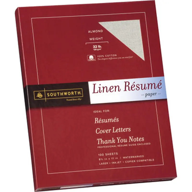 Southworth RD18ACFLN 100% Cotton Resume Paper