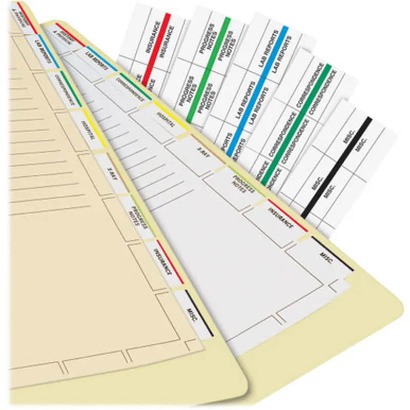Tabbies 54520 Medical Chart Index Divider Sheets