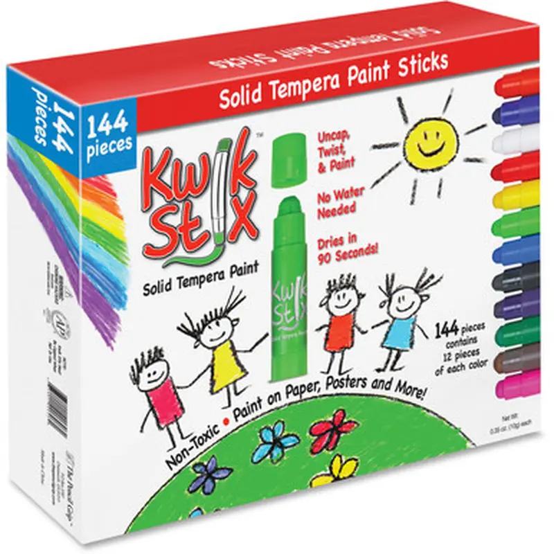 The Pencil Grip 644 Kwik Stix 144-Piece Tempera Paint Sticks