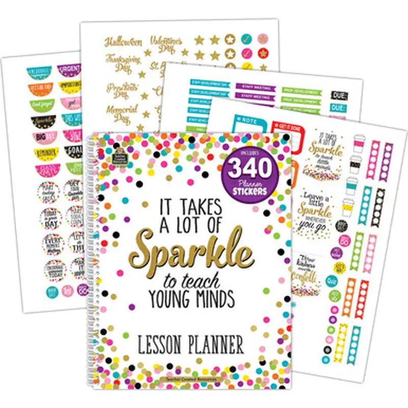 Teacher Created Resources 2152 Confetti Lesson Planner