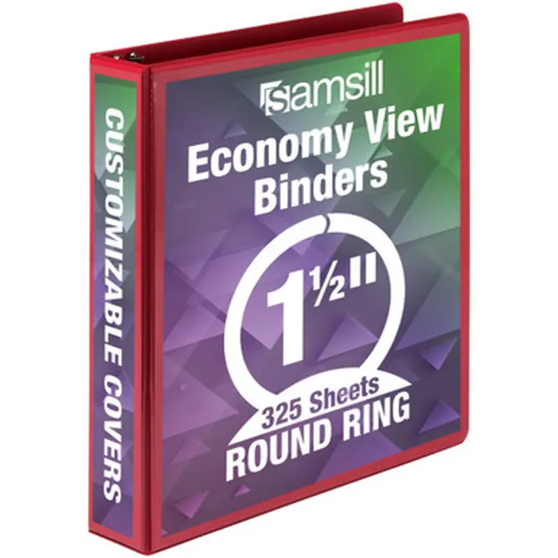 Samsill 18553 Economy 1-1/2&quot Round Ring View Binders
