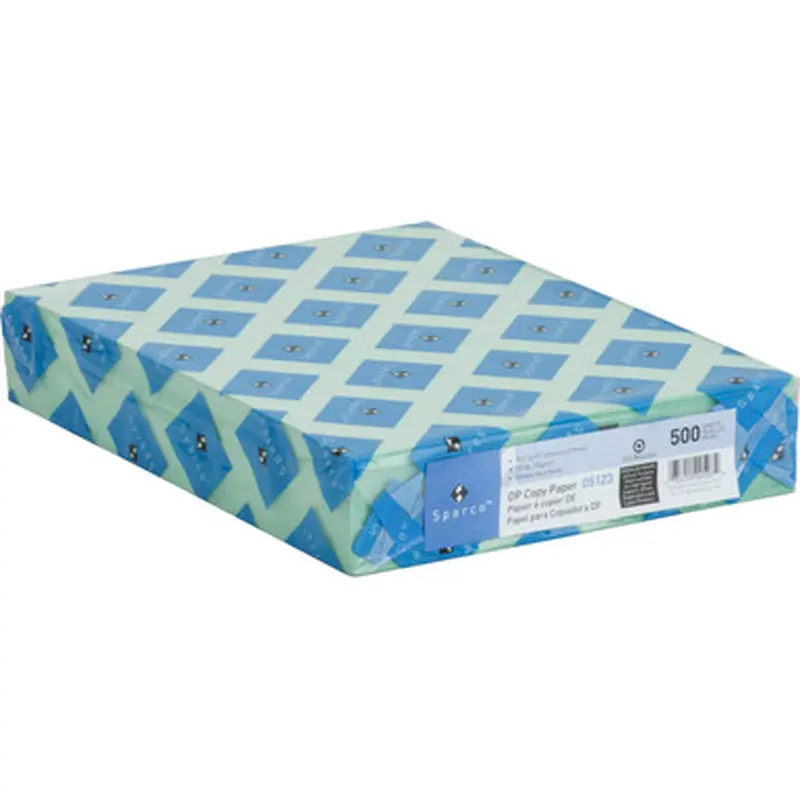 Sparco 05123 Green Copy Paper, 8-1/2 x 11&quot, 20 Lb., Ream of 500 Sheets
