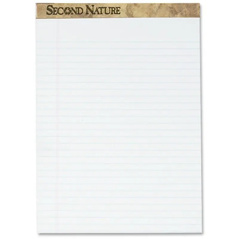 TOPS 74880 Second Nature Legal Rule Recycled Writing Pad
