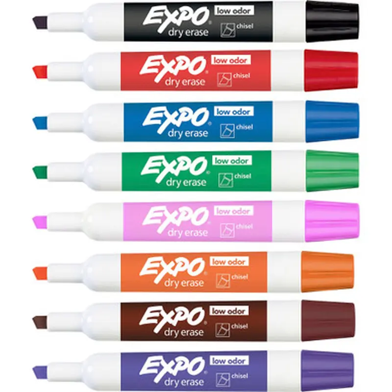 Expo 80078 Low-Odor Dry-erase 8-Color Marker Set