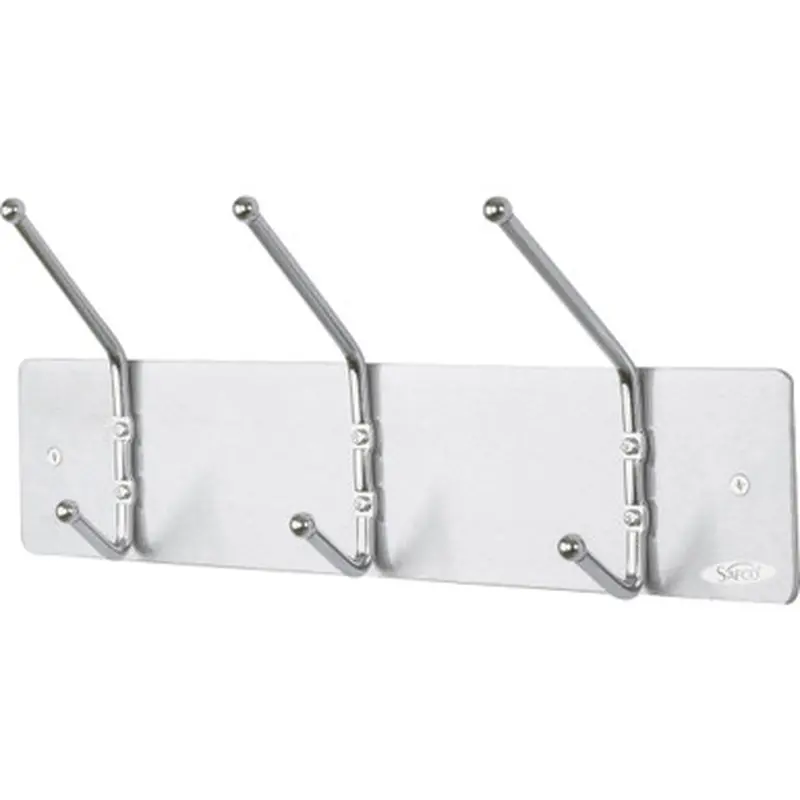 Safco 4161 3-Hook Contemporary Steel Coat Hooks