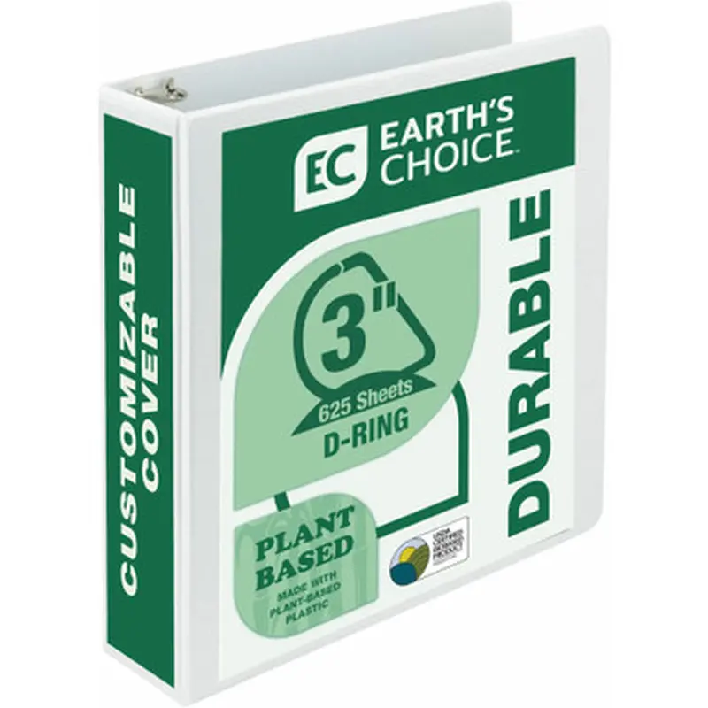 Samsill 16987 Earth&#039s Choice Durable 3&quot Biobased USDA Certified Eco-friendly View Binder