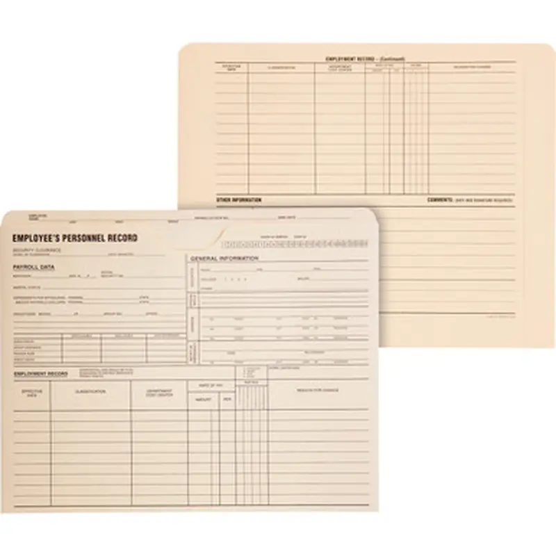 Quality Park 69999 Employee&#039s Personnel Record Files
