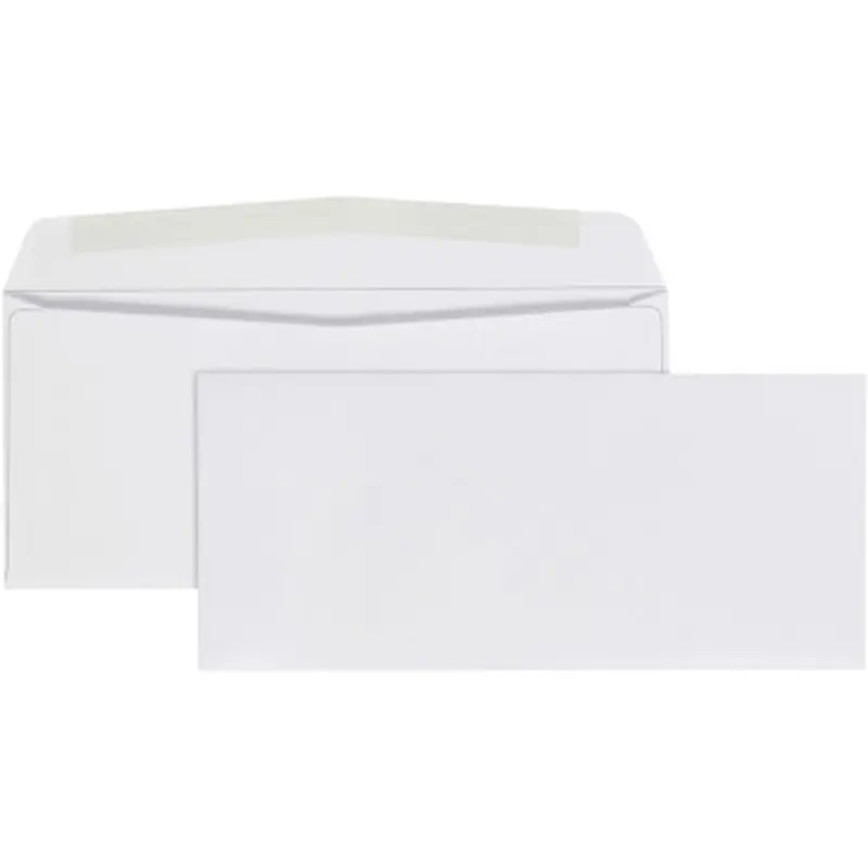 Quality Park 90090 No. 9 White Woven Business Envelopes