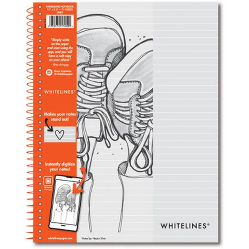 Roaring Spring 17000 Whitelines Premium Line Ruled Spiral Notebook