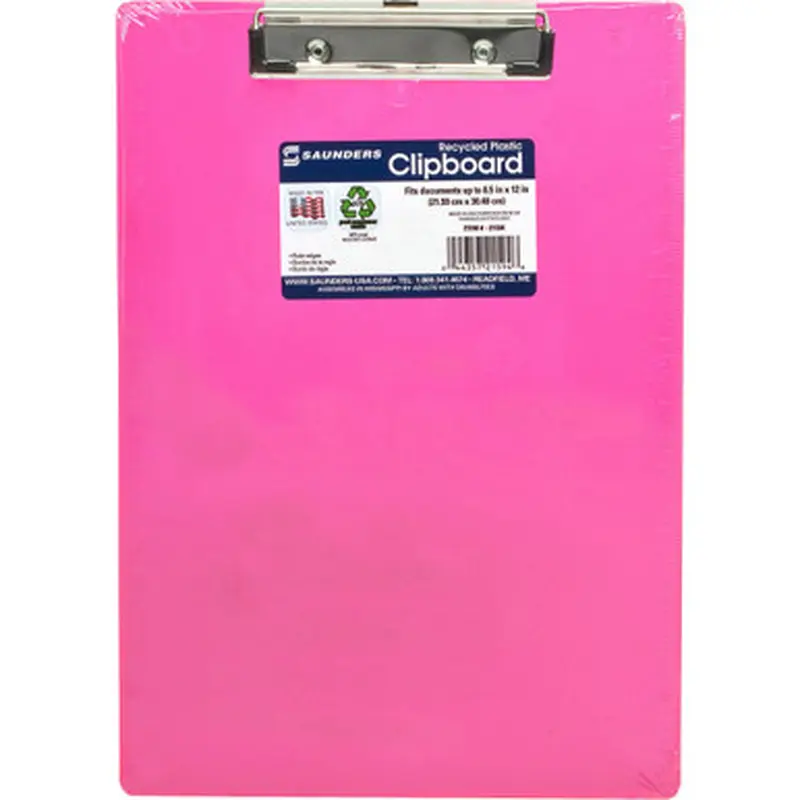 Saunders 21594 Neon Plastic Clipboards