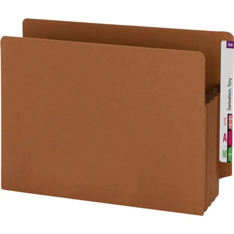 Smead 73610 Extra-Wide 100% Recycled End Tab File Pockets