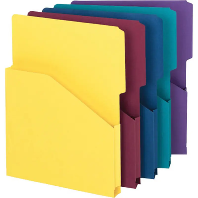 Smead 75445 Organized Up Slash-Style File Jackets