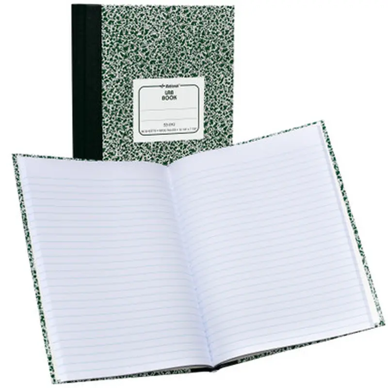 National 53-010 Lab Book, 10-1/8 x 7-7/8&quot, 96 Sheets, Wide Ruled