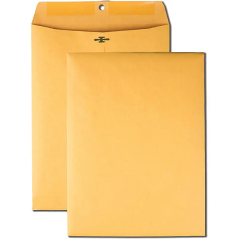 Quality Park 37891 High Bulk 9x12 Kraft Clasp Envelopes
