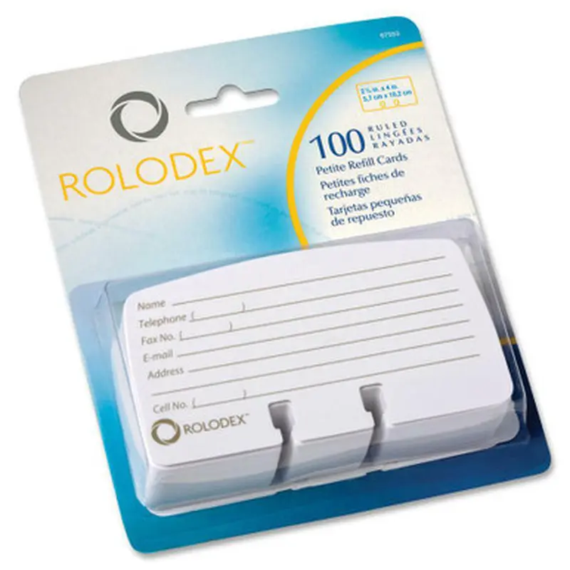 Rolodex 67553 Rotary File Petite Card Refills