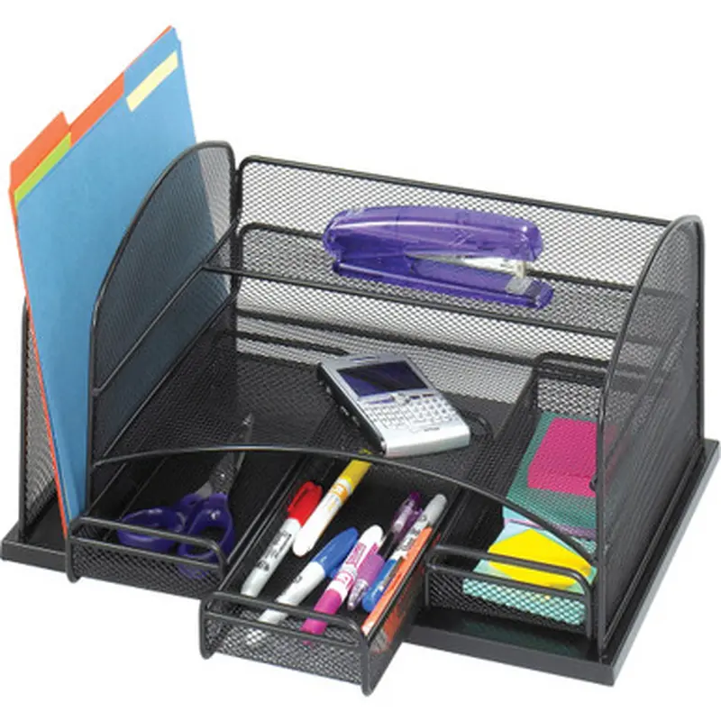 Safco 3252BL Onyx 3-Drawer Desktop Organizer