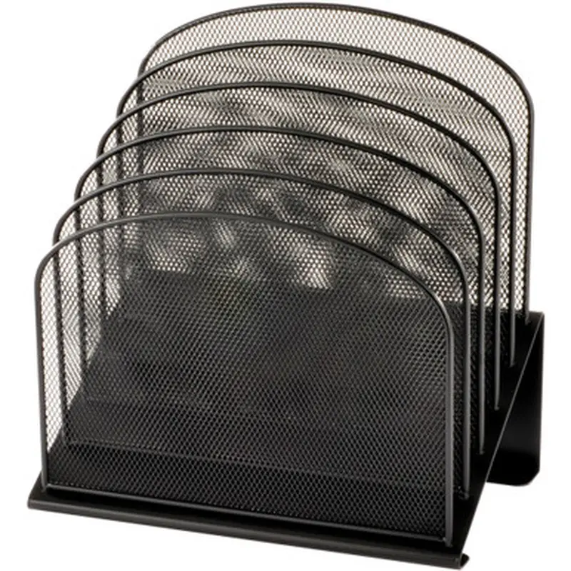 Safco 3257BL Onyx Wire Mesh Desktop Organizer