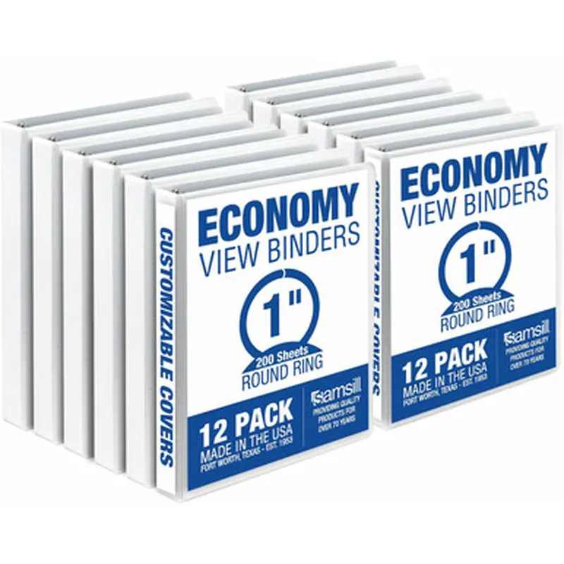 Samsill I008537C Economy 1&quot View Ring Binder