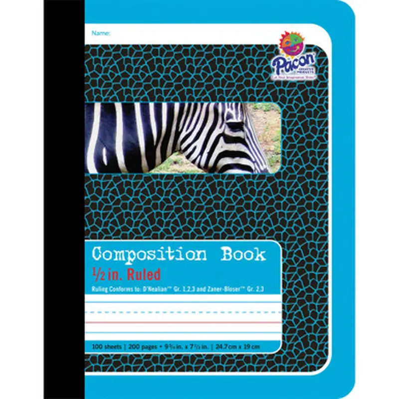 Pacon 2425 1/2&quot Ruled Composition Book