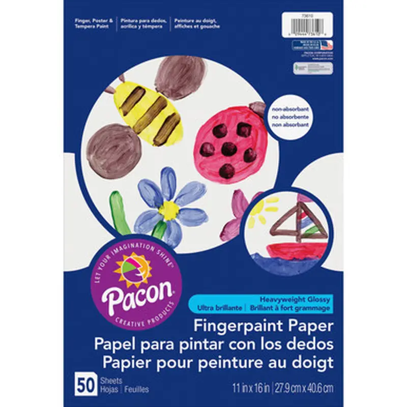 Pacon 73610 Coated Finger Paint Art Paper