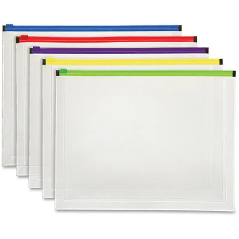 Pendaflex 85292 Color Zipper Poly Envelopes
