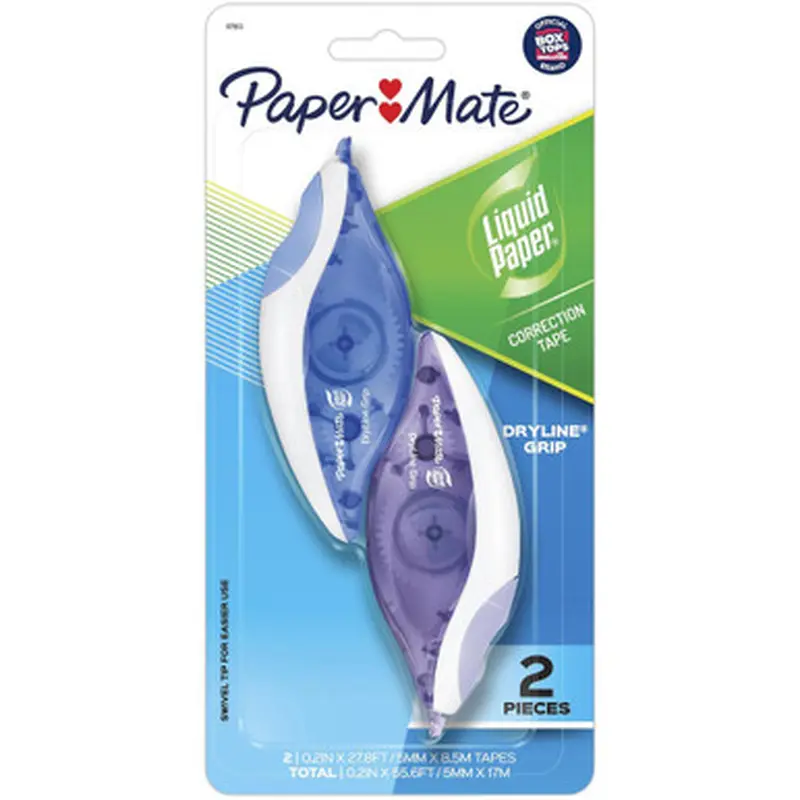 Paper Mate 87813 Translucent Dryline Grip Correction Tape