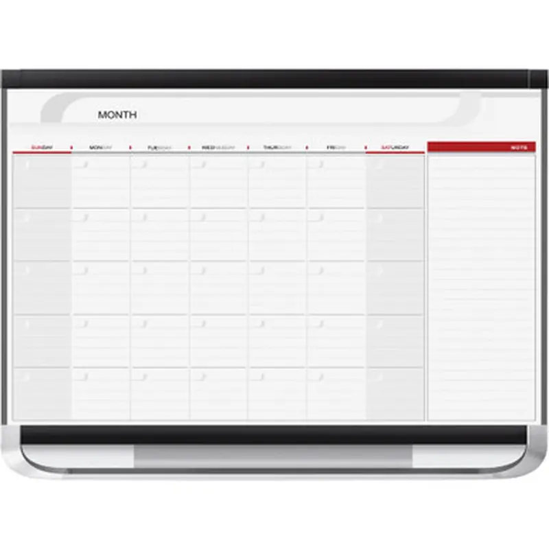 Quartet CP32P2 Prestige 2 Magnetic Monthly Calendar Board