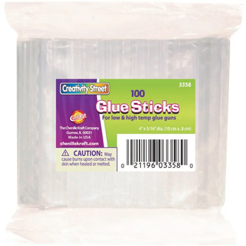 Creativity Street 3358 5/16&quot Dual Temperature Glue Sticks