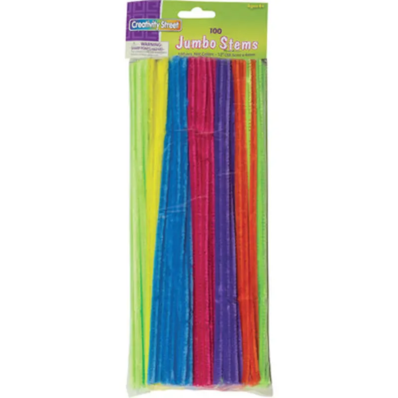 Creativity Street 711004 Jumbo Chenille Neon Pipe Cleaners