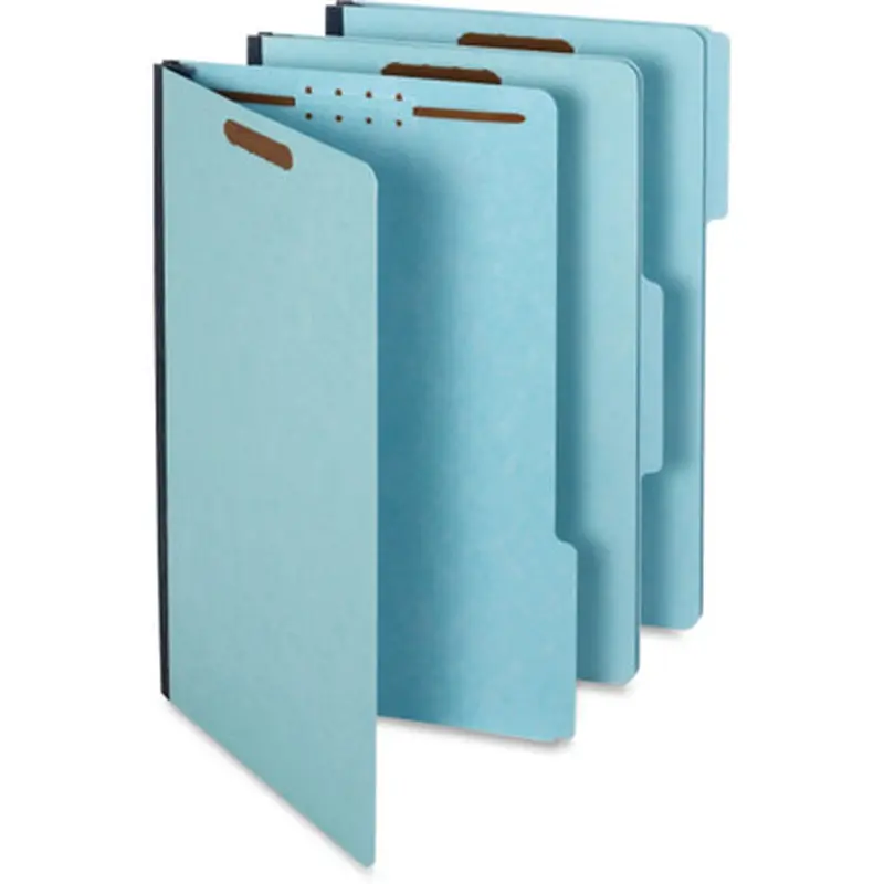Pendaflex 616F2 1/3 BLU Pressboard Fastener Folders