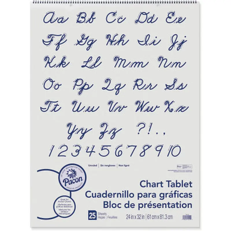 Pacon 74510 Unruled Chart Tablet