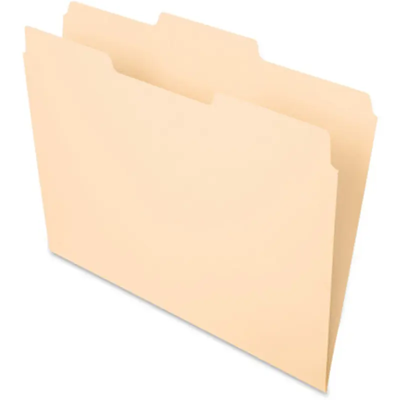 Pendaflex 752 1/3-2 Essentials 1/3-cut Manila File Folders