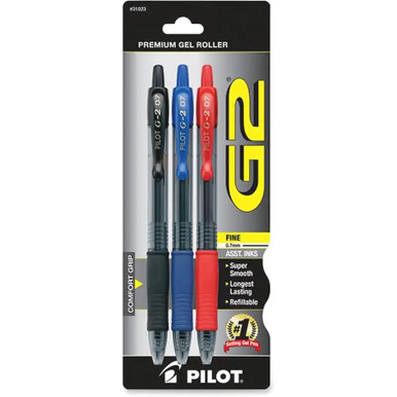 Pilot 31023 G2 Retractable Gel Ink Pens
