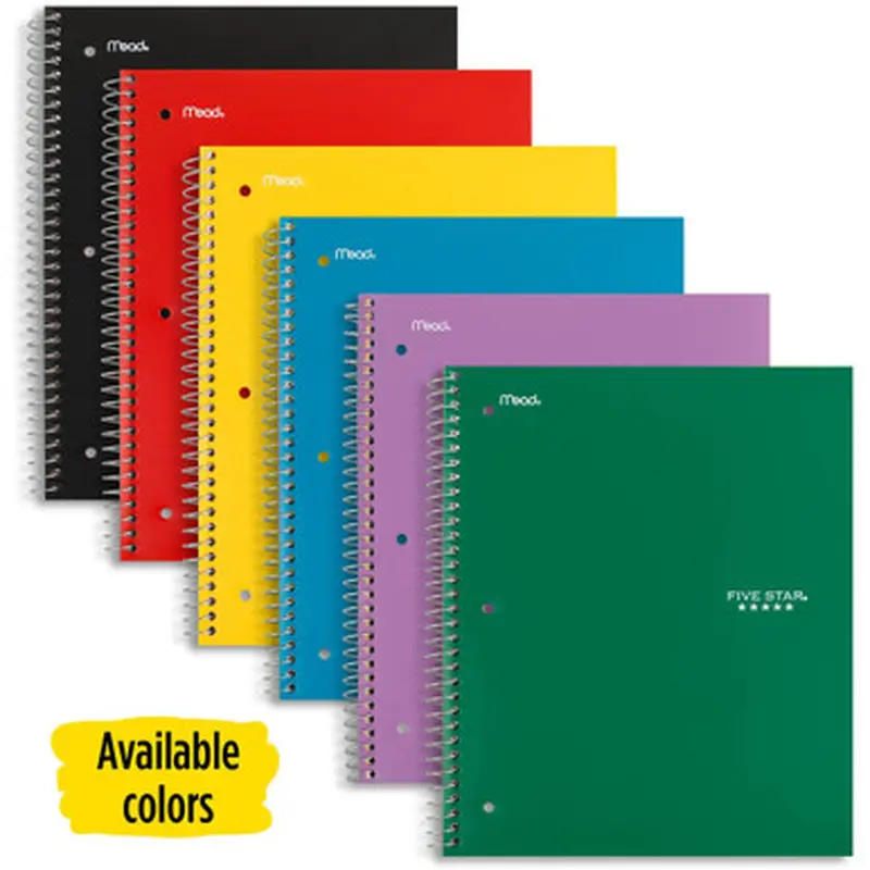 Five Star 05200 Wirebound Wide Rule 1-Subject Notebook
