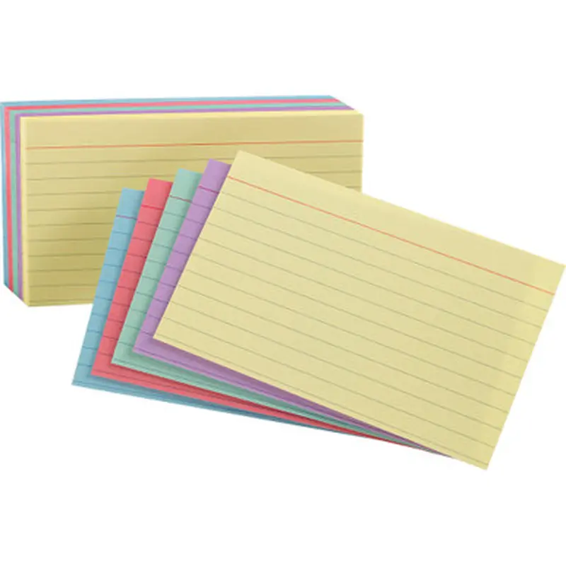 Oxford 34610 Ruled Rainbow Pack Index Cards
